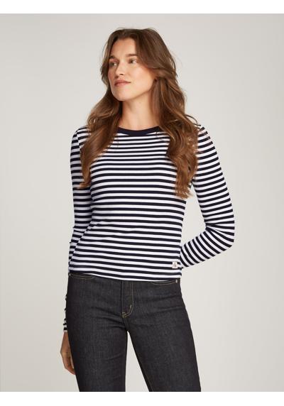 Рубашка с длинными рукавами и нашивкой-логотипом WOVEN LABEL RIB LONG SLEEVE