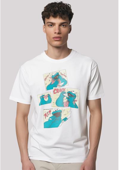 футболка Sesamstraße Cookie Monster Crunch Crack Rip