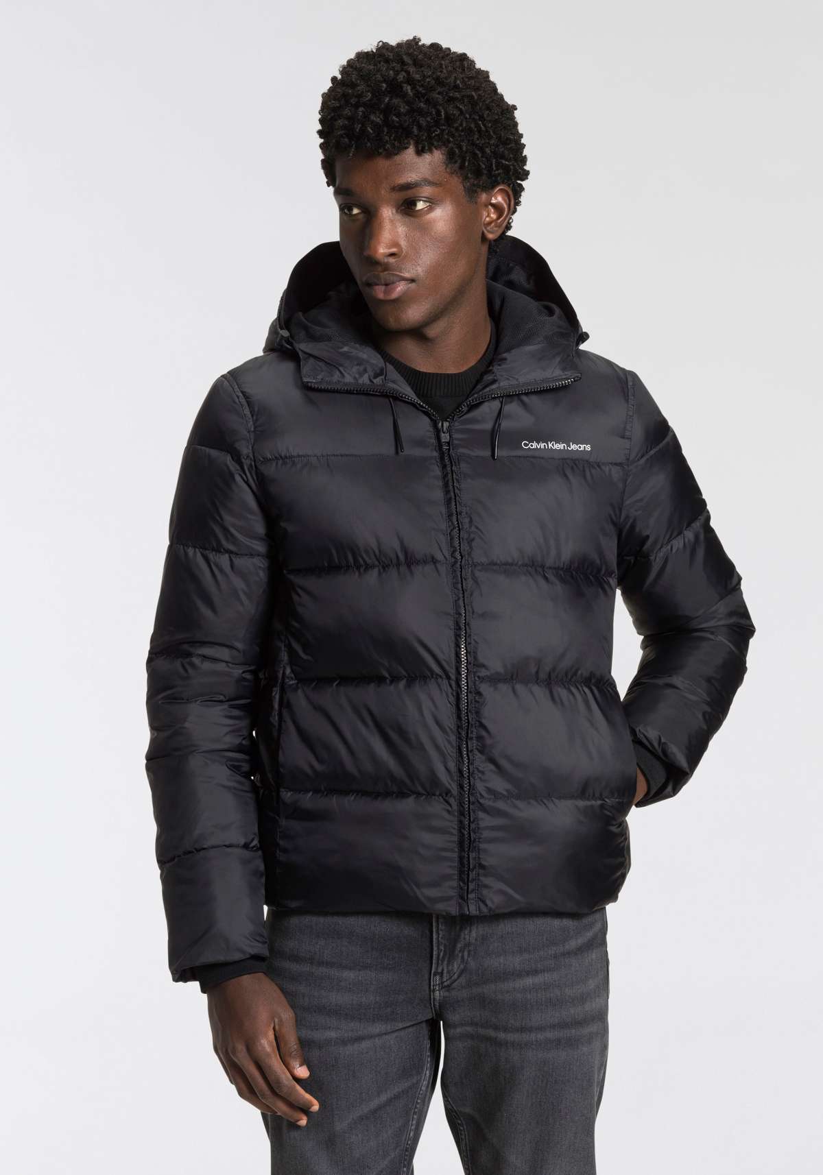 Стеганая куртка с капюшоном LOGO TAPE LW PADDED JACKET