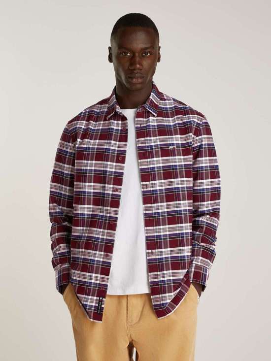 Рубашка в клетку TJM REG OXFORD CHECK SHIRT