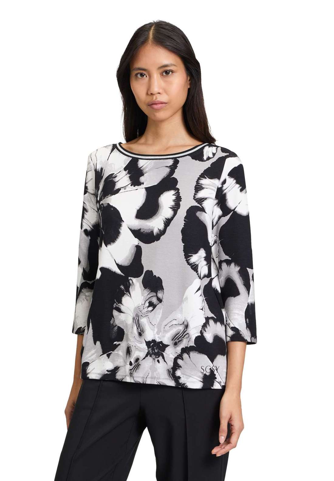 толстовка Sweatshirt mit Rippenstruktur