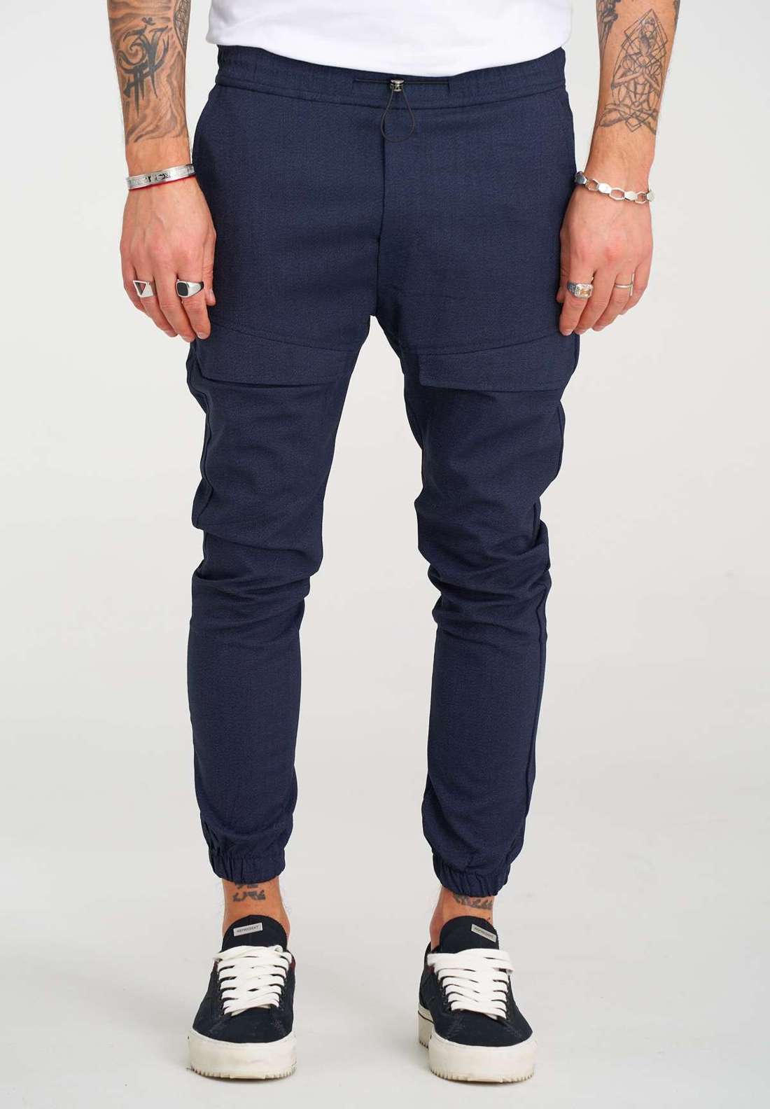 Брюки-чиносы с эластичным поясом ENRIKO