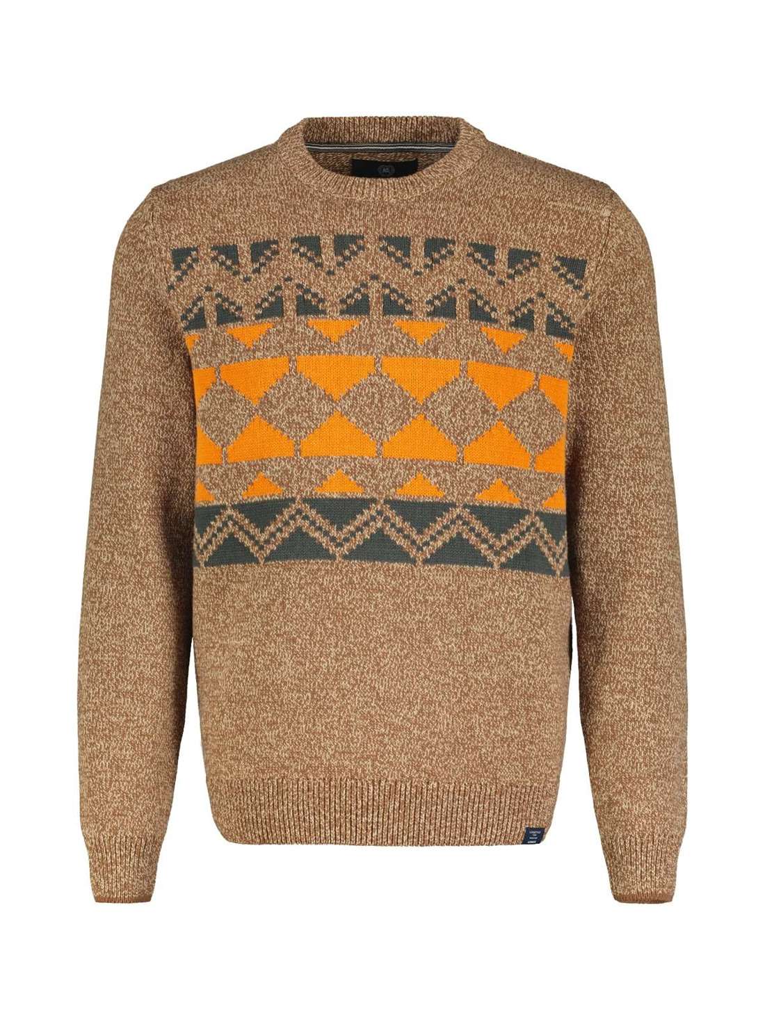 Вязаный свитер LERROS Jacquard Strickpullover fur Herren