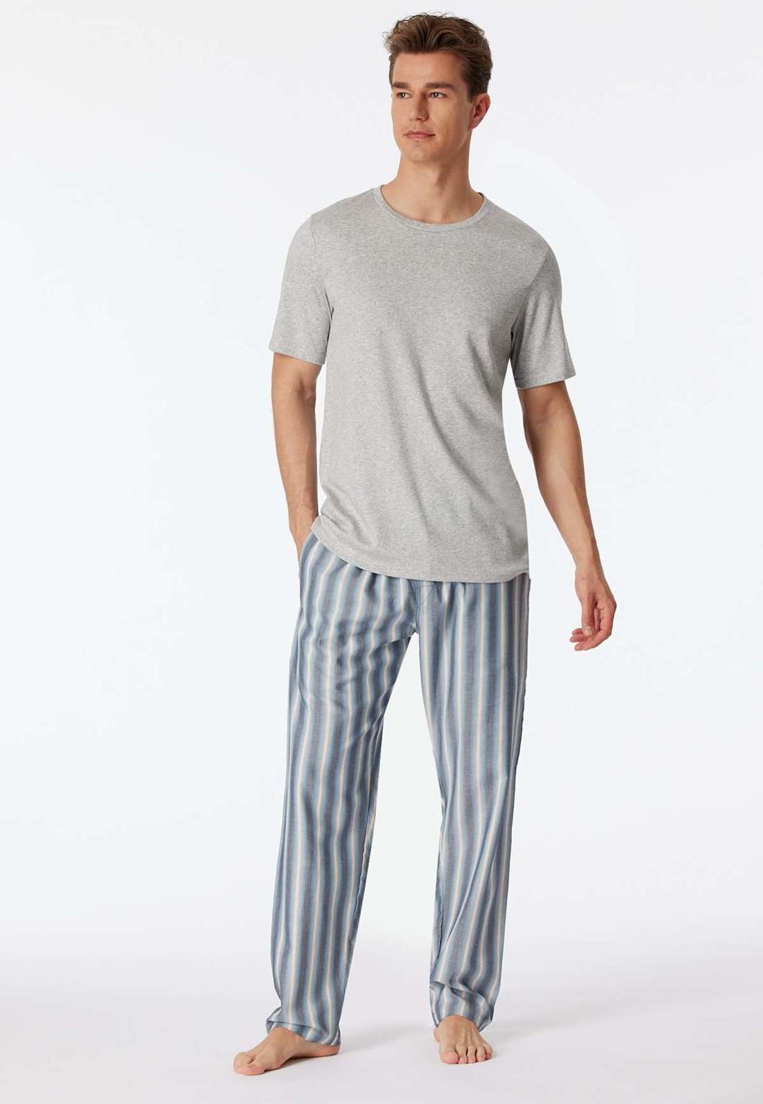 Брюки для отдыха с функциональной планкой на пуговицах. `Mix+Relax`