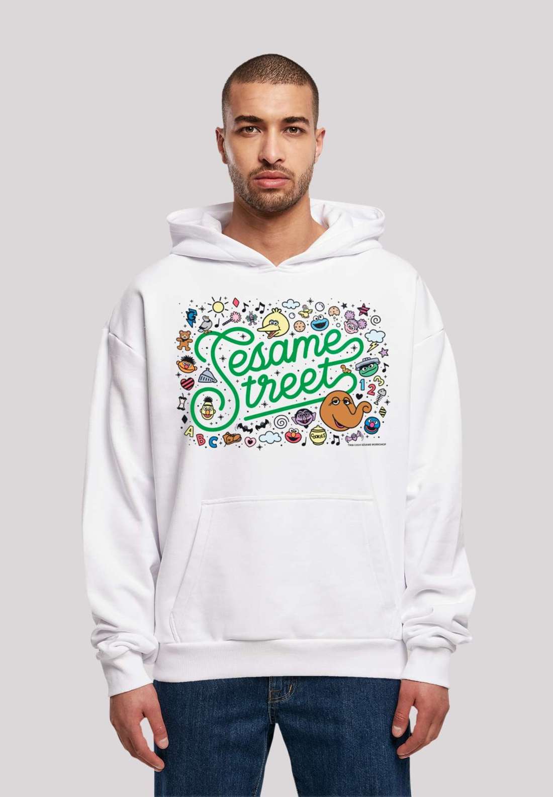 Толстовка с капюшоном Sesamstraße Collage Coloured