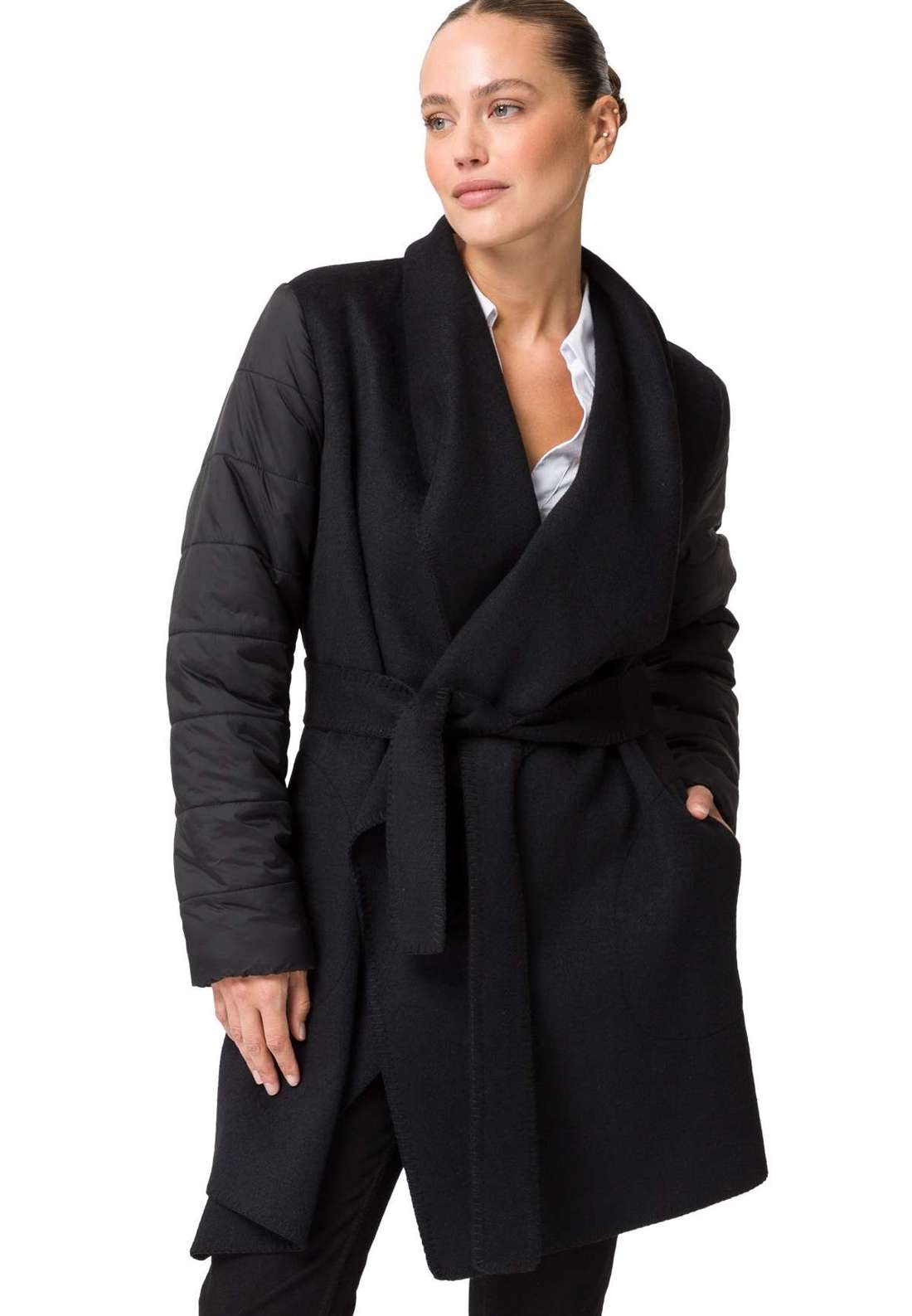 Короткое пальто zero Kurzmantel mit gesteppten Ärmeln