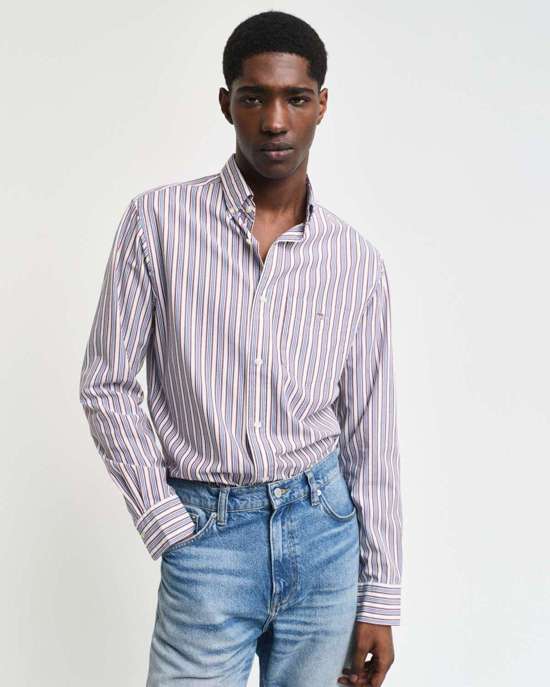 Рубашка с длинным рукавом REG POPLIN STRIPE SHIRT