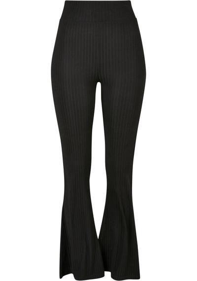 леггинсы Urban Classics Damen Ladies High Waist Rib Flared Leggings