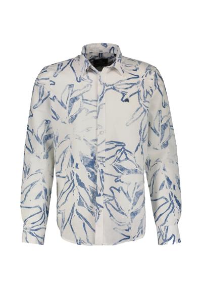 Рубашка с длинным рукавом LERROS Herren Langarmhemd mit sommerlichem Alloverprint