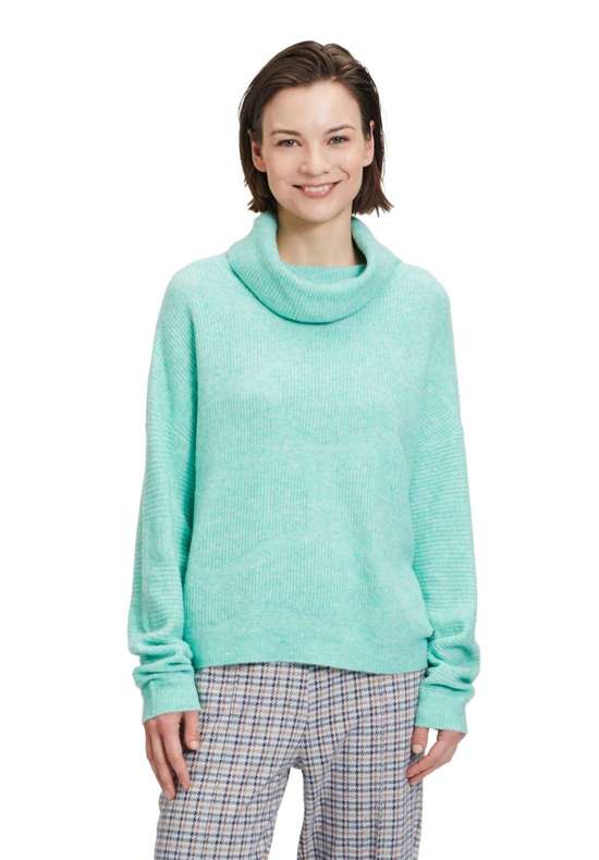 Вязаный свитер Betty & Co Strickpullover mit überschnittenen Ärmeln