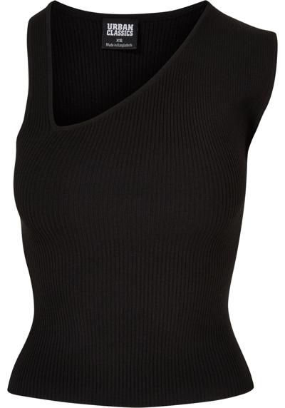 футболка Urban Classics Damen Ladies Rib Knit Asymmetric Top