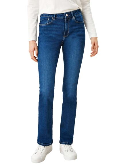 Джинсы Bootcut из эластичного материала с заклепками на карманах. BEVERLY