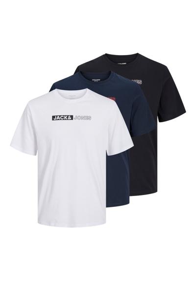 рубашка с круглым вырезом JJECORP LOGO TEE PLAY SS O-NECK 3PK MP