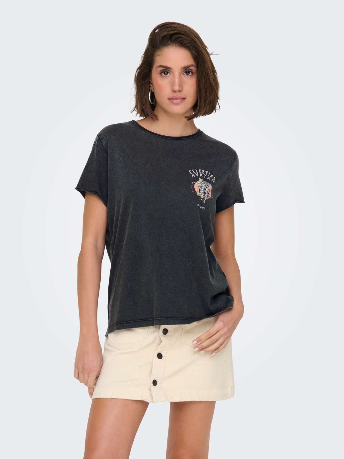 Рубашка с коротким рукавом ONLLUCY LIFE S/S EYE TOP BOX JRS