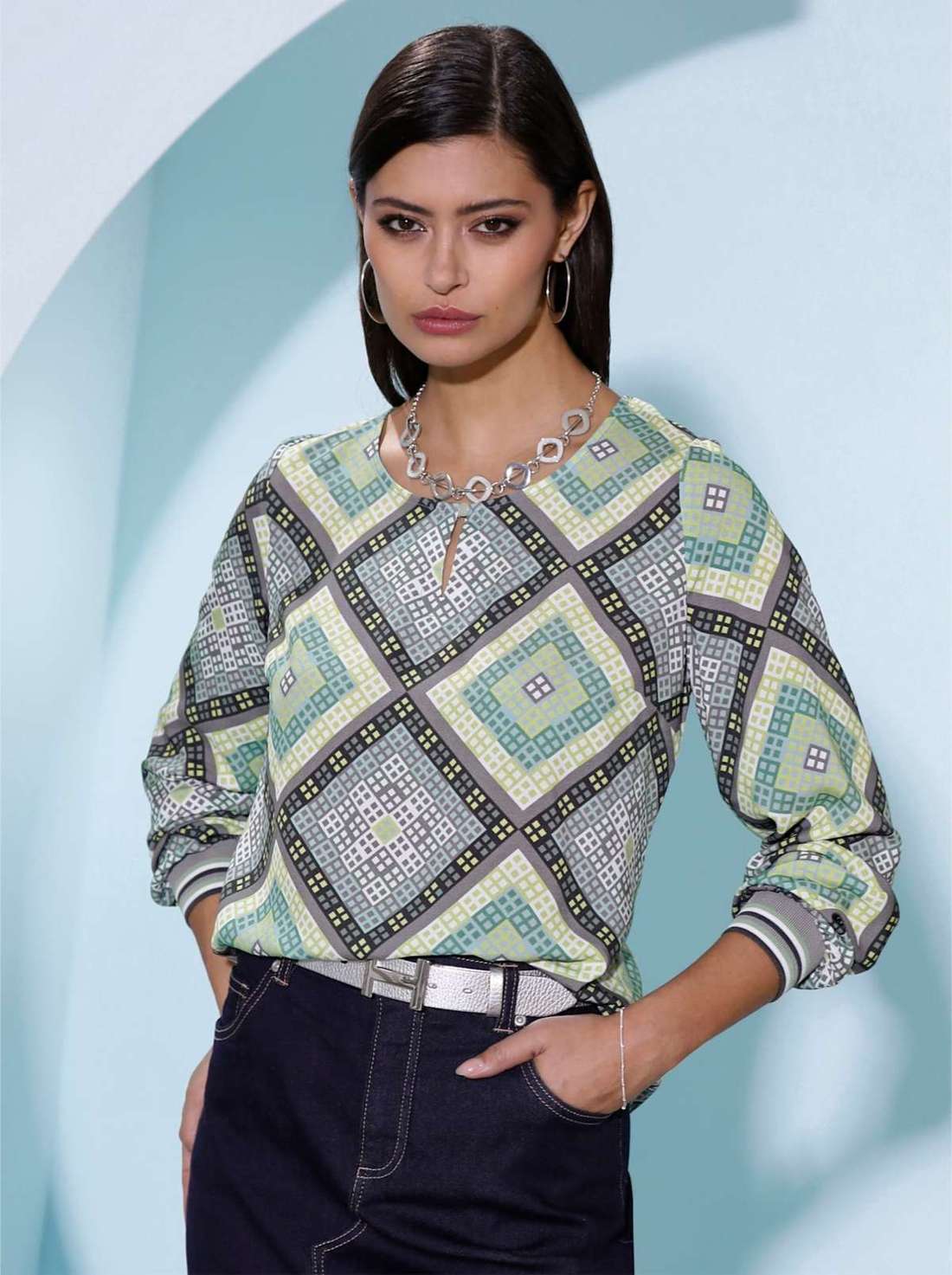 Блузка с принтом