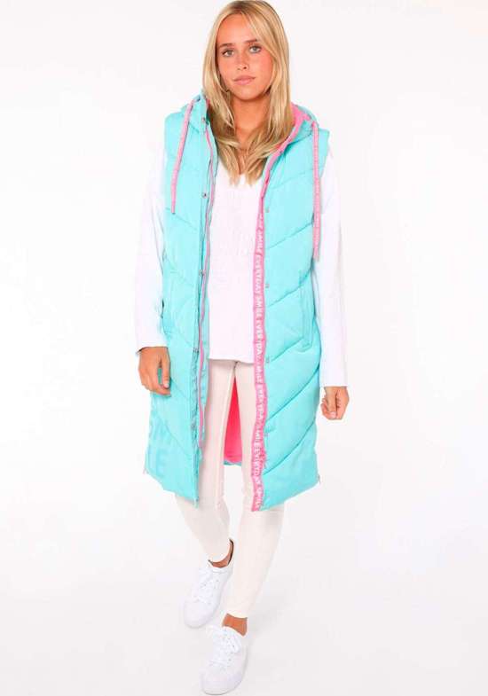 Стеганый жилет с боковыми молниями "SMILE"