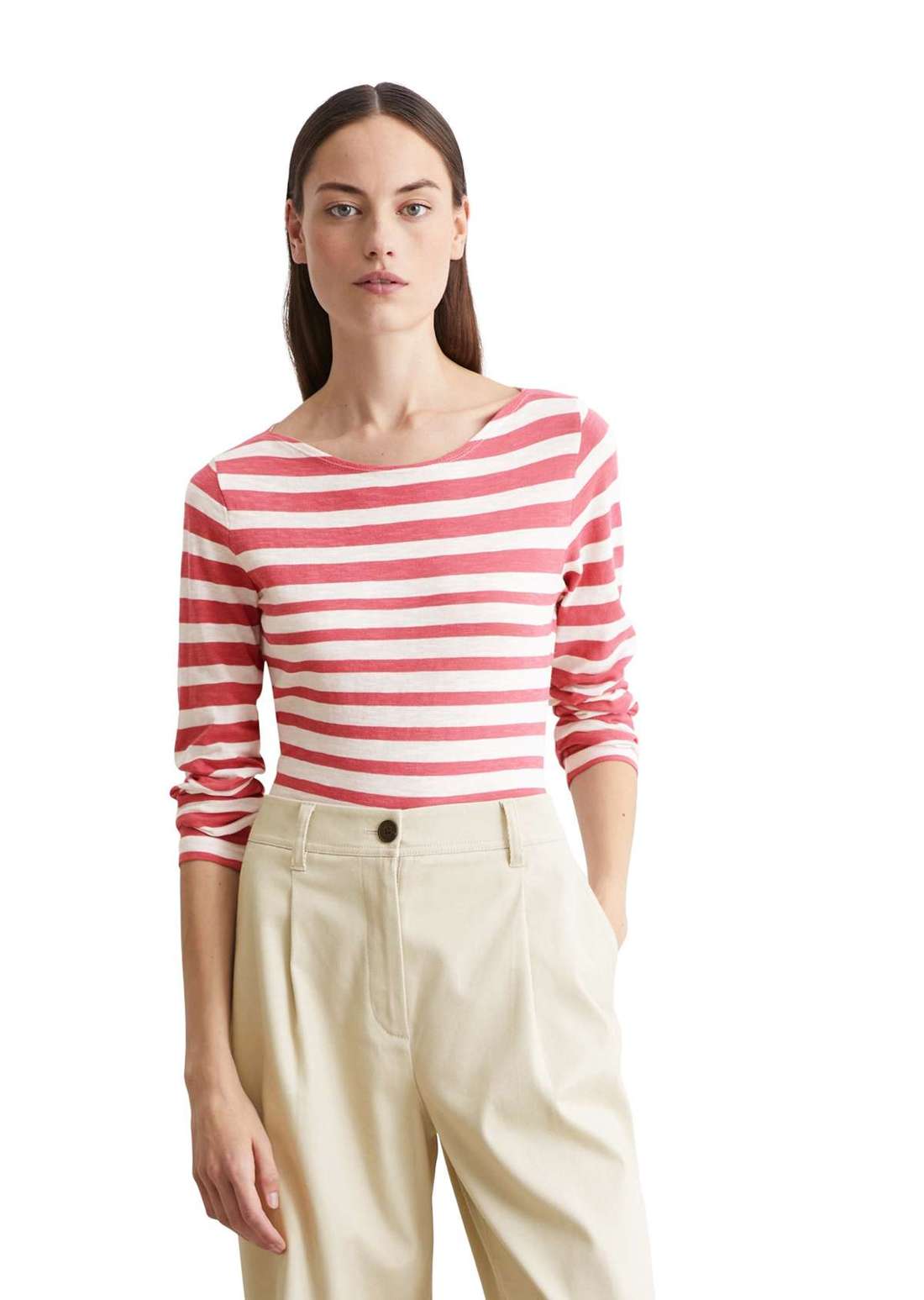 Рубашка с длинным рукавом aus Slubjersey