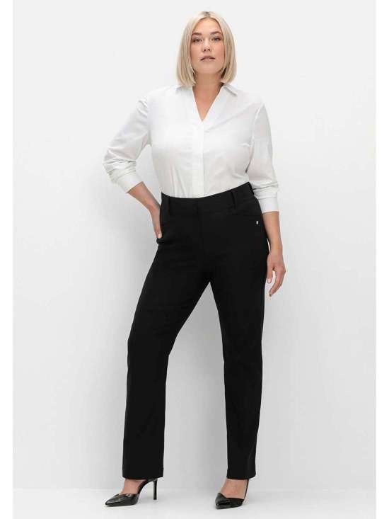 Брюки-стрейч с моделирующей вставкой в области живота. Große Größen