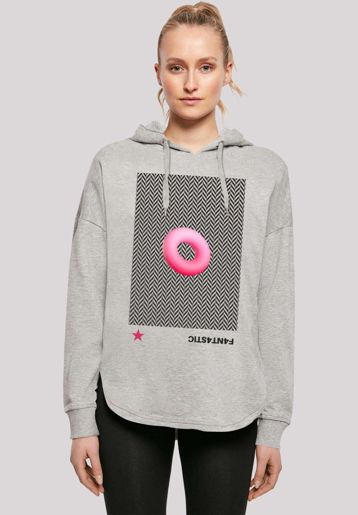 Толстовка с капюшоном 3D PINK RING