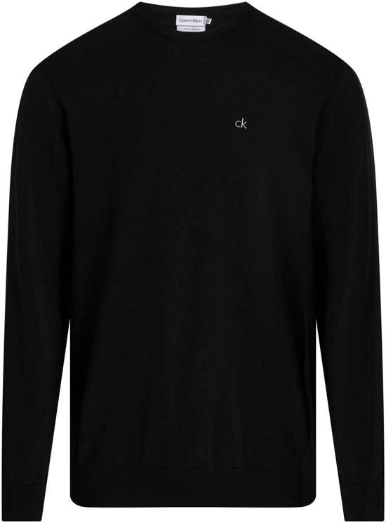 Свитер с круглым вырезом больших размеров с тисненым логотипом BT_COTTON SILK BLEND CN SWEATER