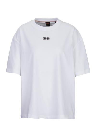 Футболка с большим принтом логотипа BOSS C_Eboyfriend Premium Damenmode