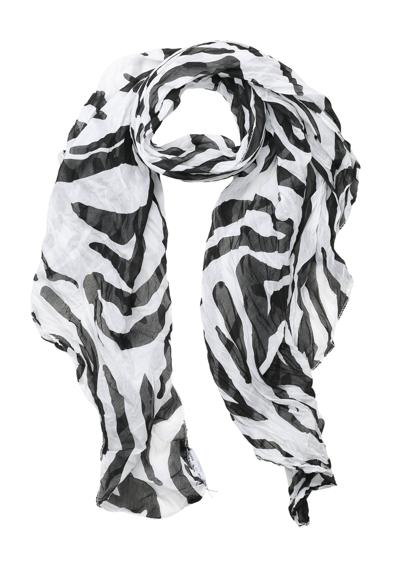 Модный шарф (1 шт.) с узором «зебра», производство Италия.