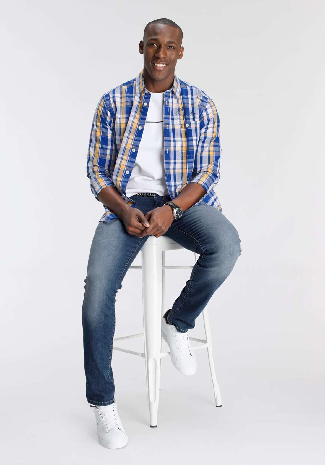 Рубашка в клетку с нежной вышивкой - НОВЫЙ БРЕНД!