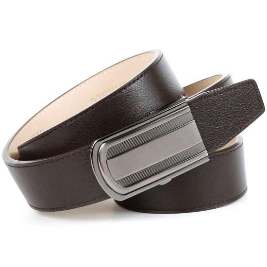 Кожаный ремень для повседневных брюк