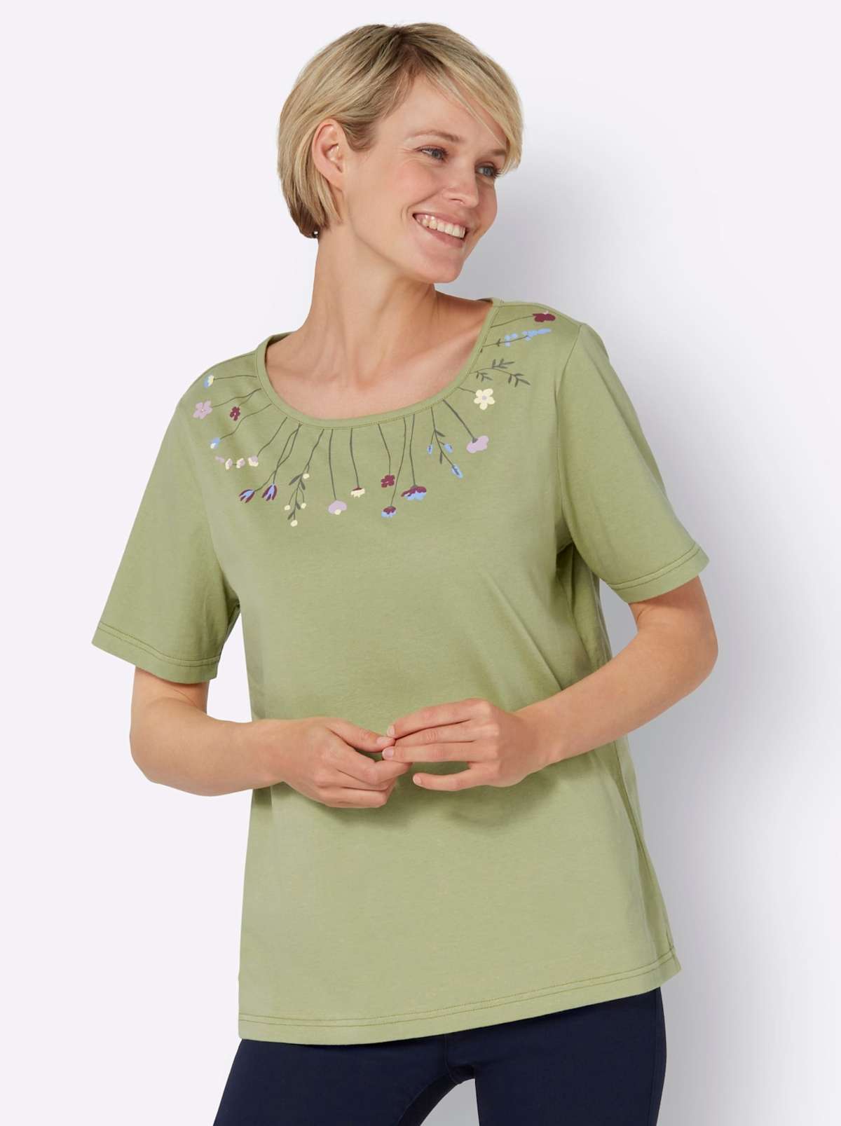 Рубашка с коротким рукавом Rundhals-Shirt