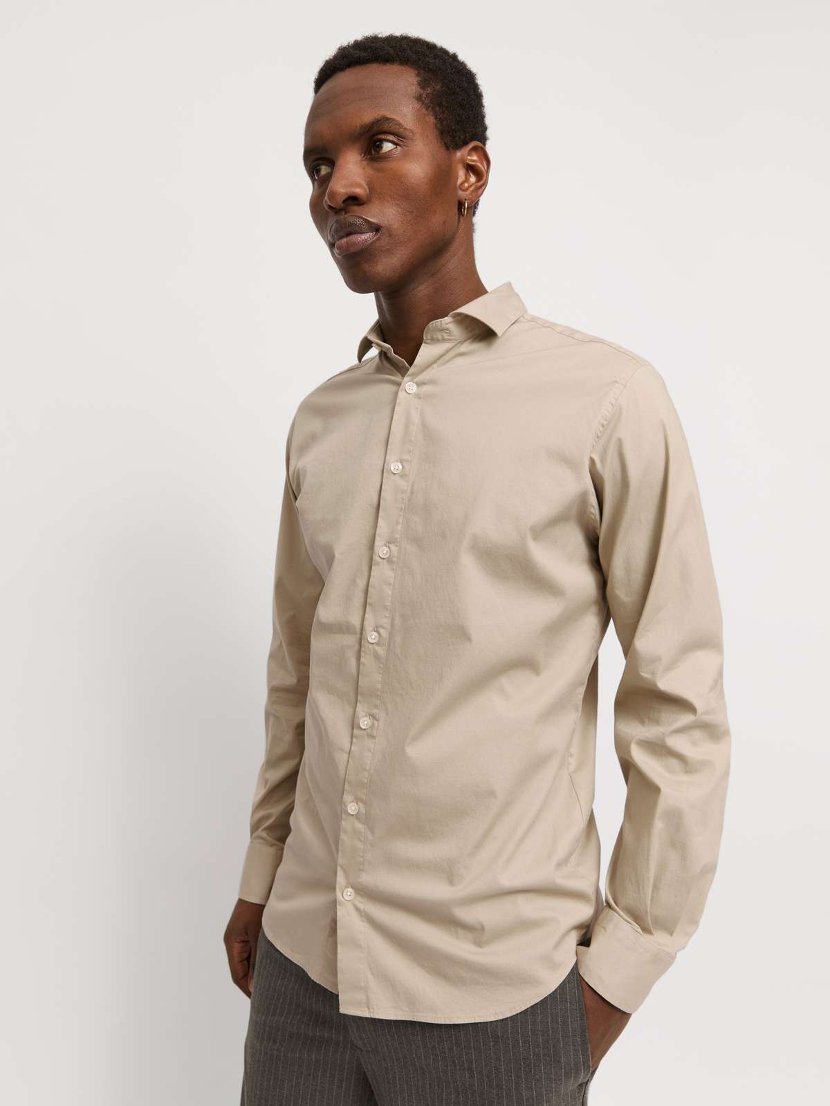 Рубашка с длинным рукавом и воротником рубашки JPRBLAJAXON STRETCH SHIRT L/S NOOS