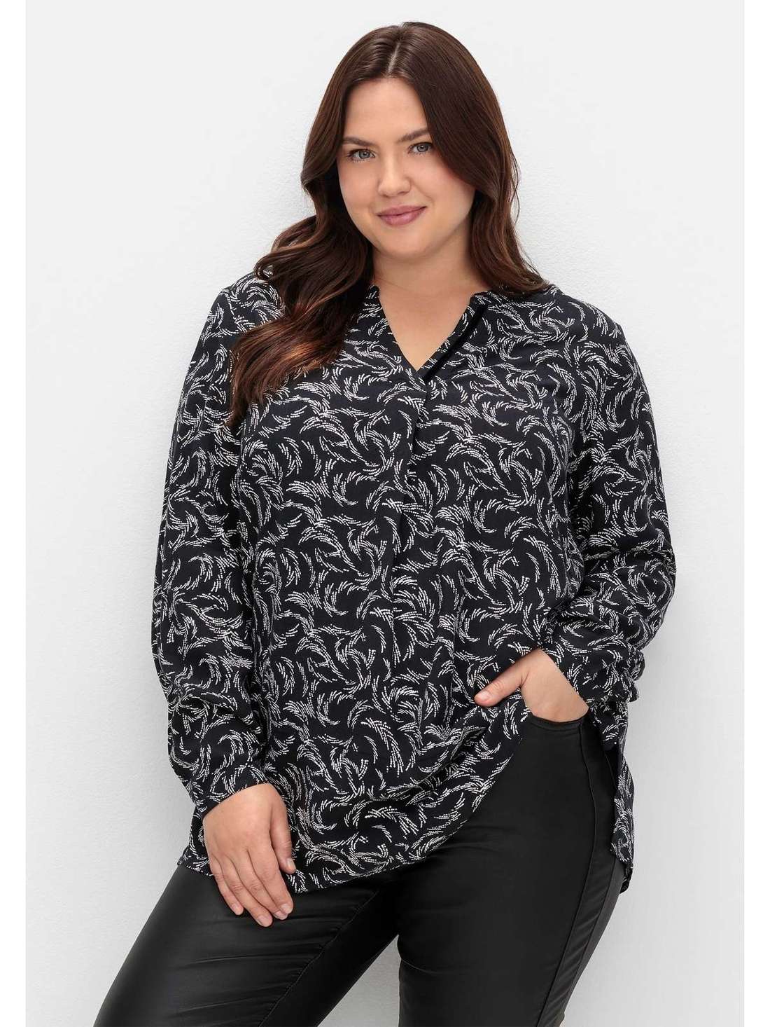 Туника с принтом по всей поверхности Große Größen