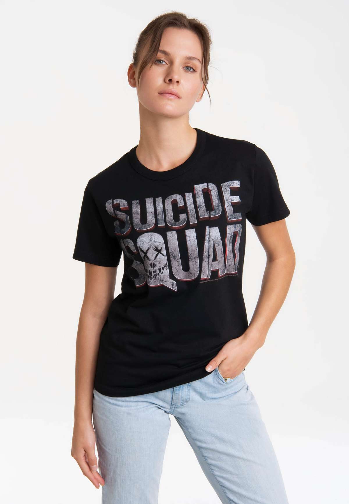 Футболка с лицензионным принтом Suicide Squad Logo