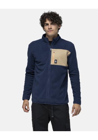 Флисовая куртка спортивного дизайна.