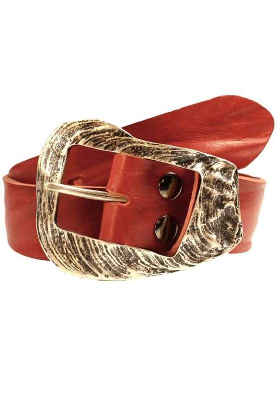 Кожаный ремень со сменной застежкой. Dornschließe Muschel