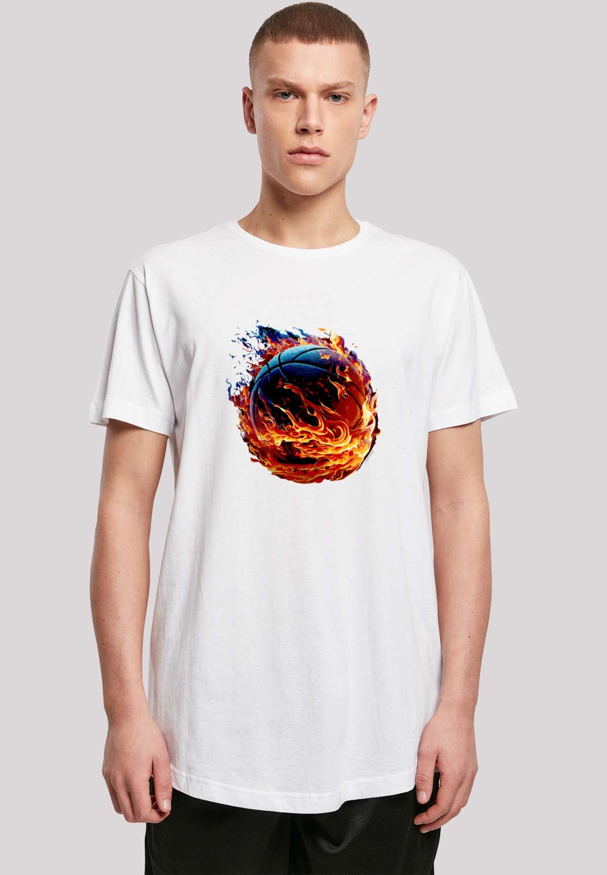 футболка Basketball On Fire Sport LONG