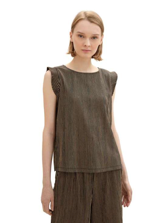 Топ-рубашка с принтом по всей поверхности