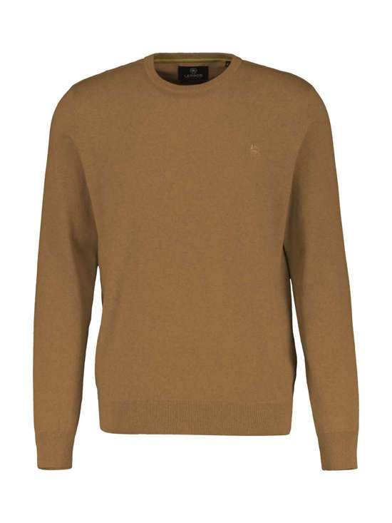 Вязаный свитер LERROS Rundhalspullover in Flachstrickqualität