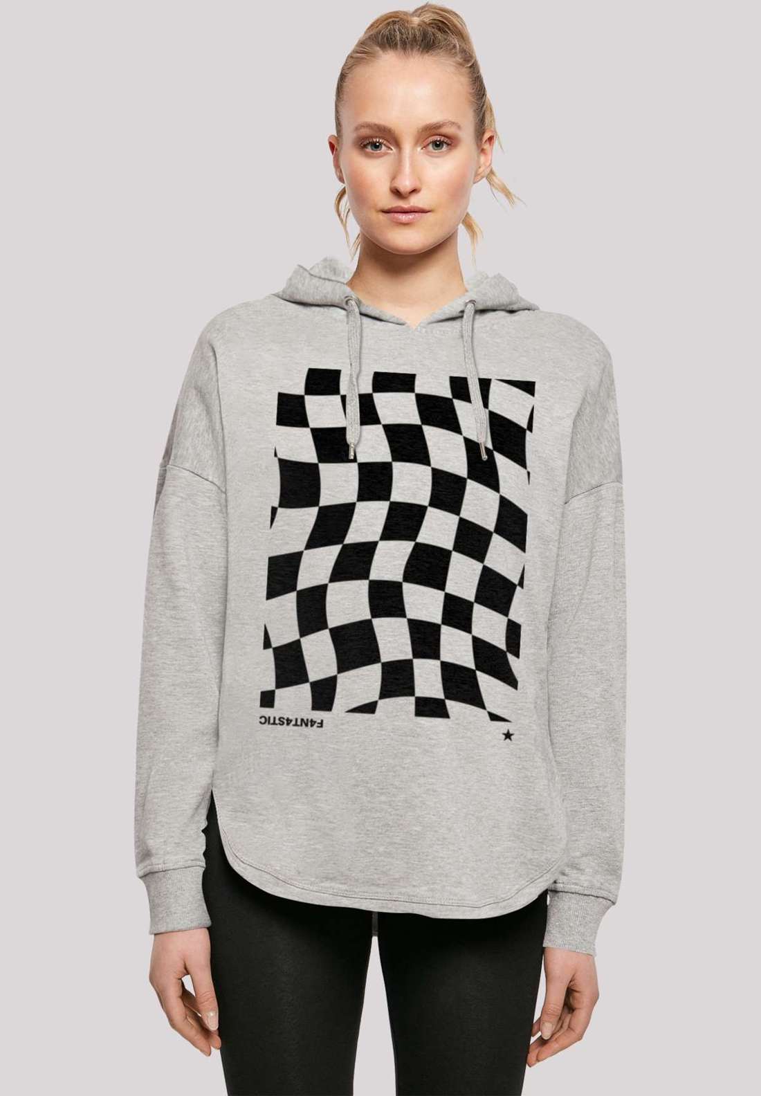 Толстовка с капюшоном Wavy Schach Muster