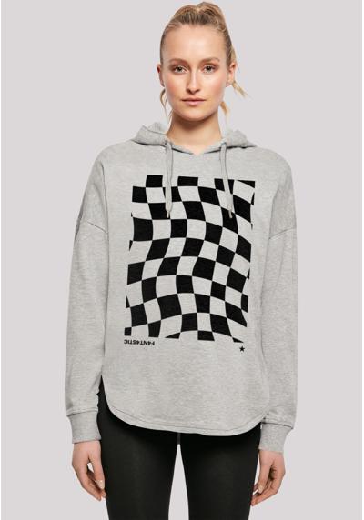 Толстовка с капюшоном Wavy Schach Muster