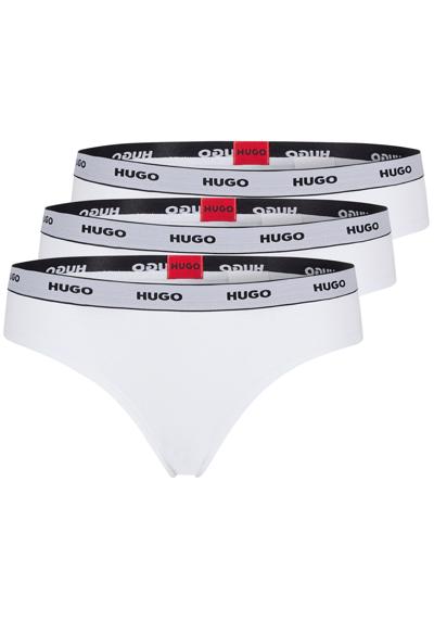 Стринги (3 шт.), с эластичным поясом с логотипом HUGO.