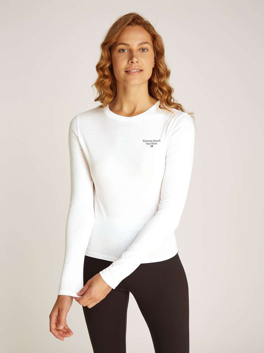 Рубашка с длинными рукавами и логотипом TJW SLIM ESSENTIAL LOGO 2 LS EXT