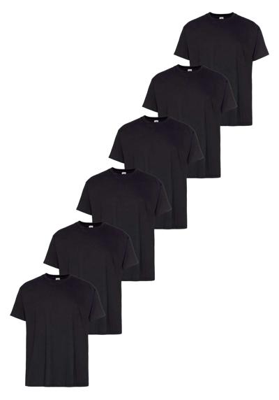 футболка с круглым вырезом , sechs Stück in unterschiedlicher Farbkomination