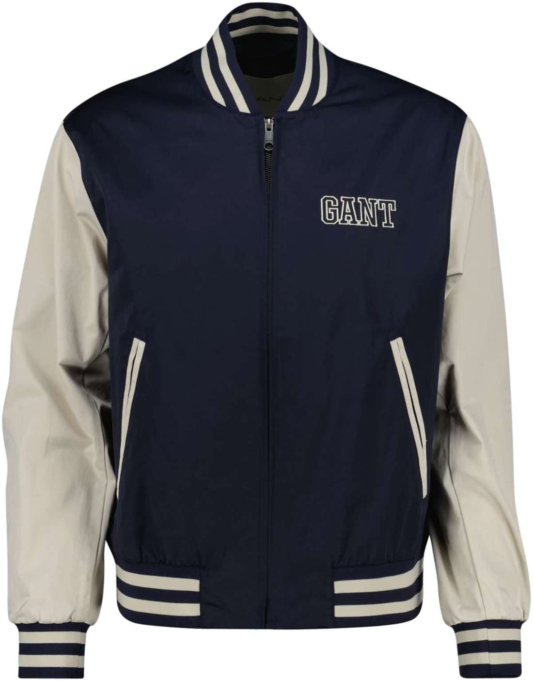 Бомбер с большим логотипом на спине. LIGHT VARSITY JACKET