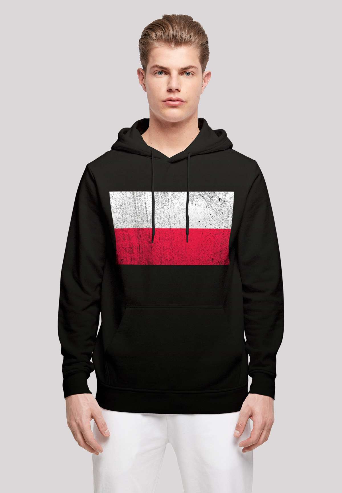 Толстовка с капюшоном Poland Polen Flagge distressed