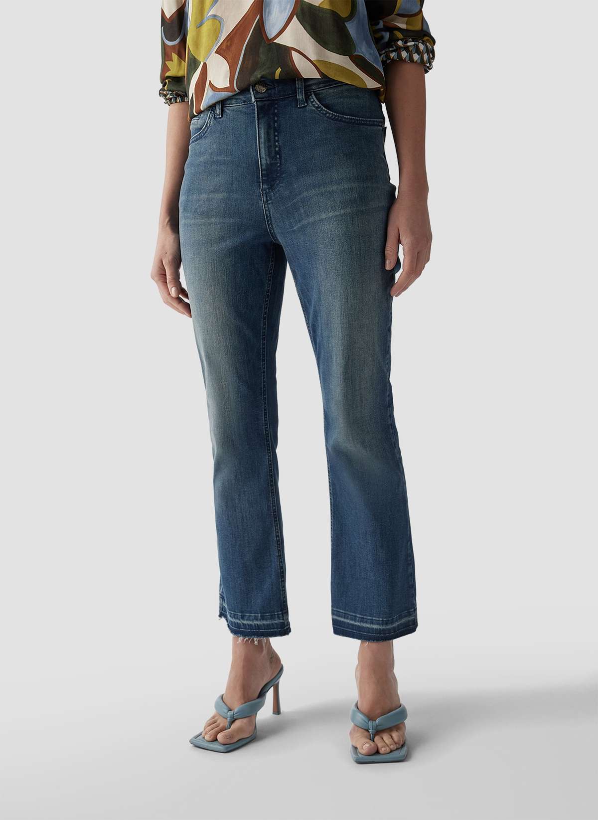 Брюки из джерси Klassische Jeans mit Ausgestelltem Bein fur Damen