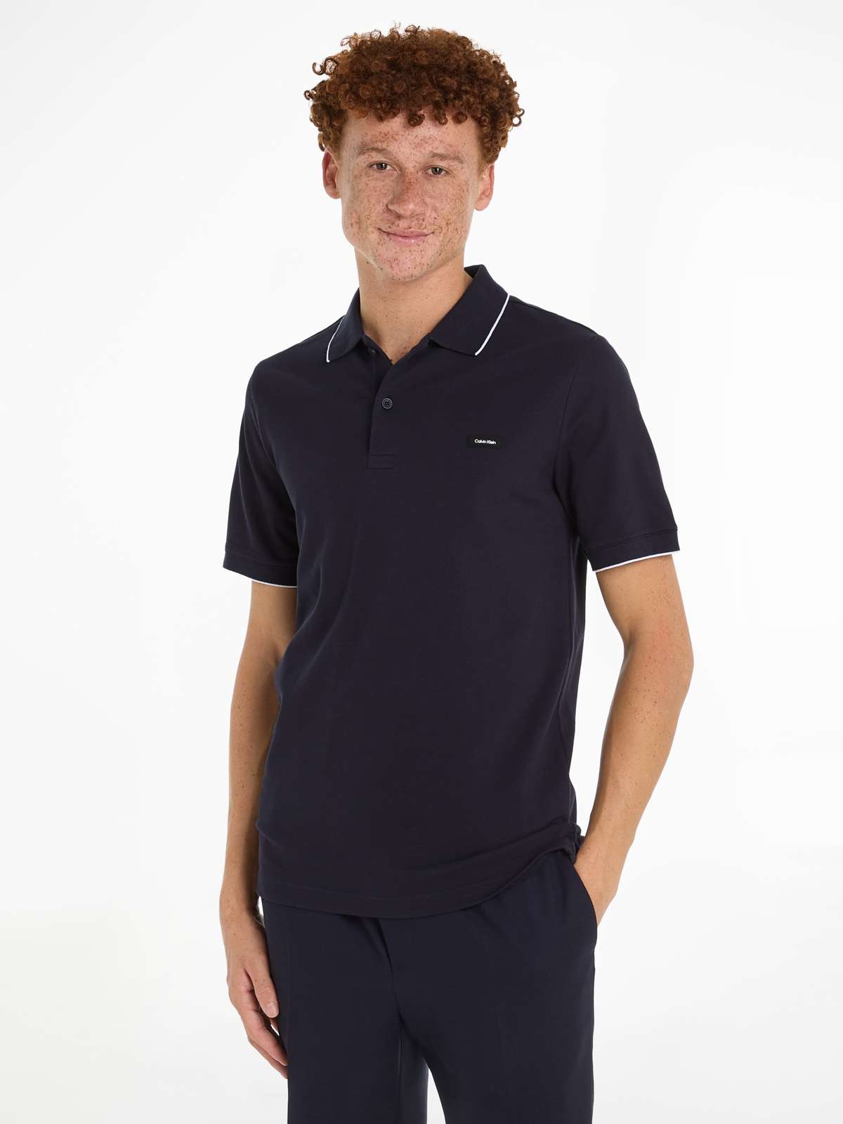 рубашка поло STRETCH PIQUE TIPPING POLO