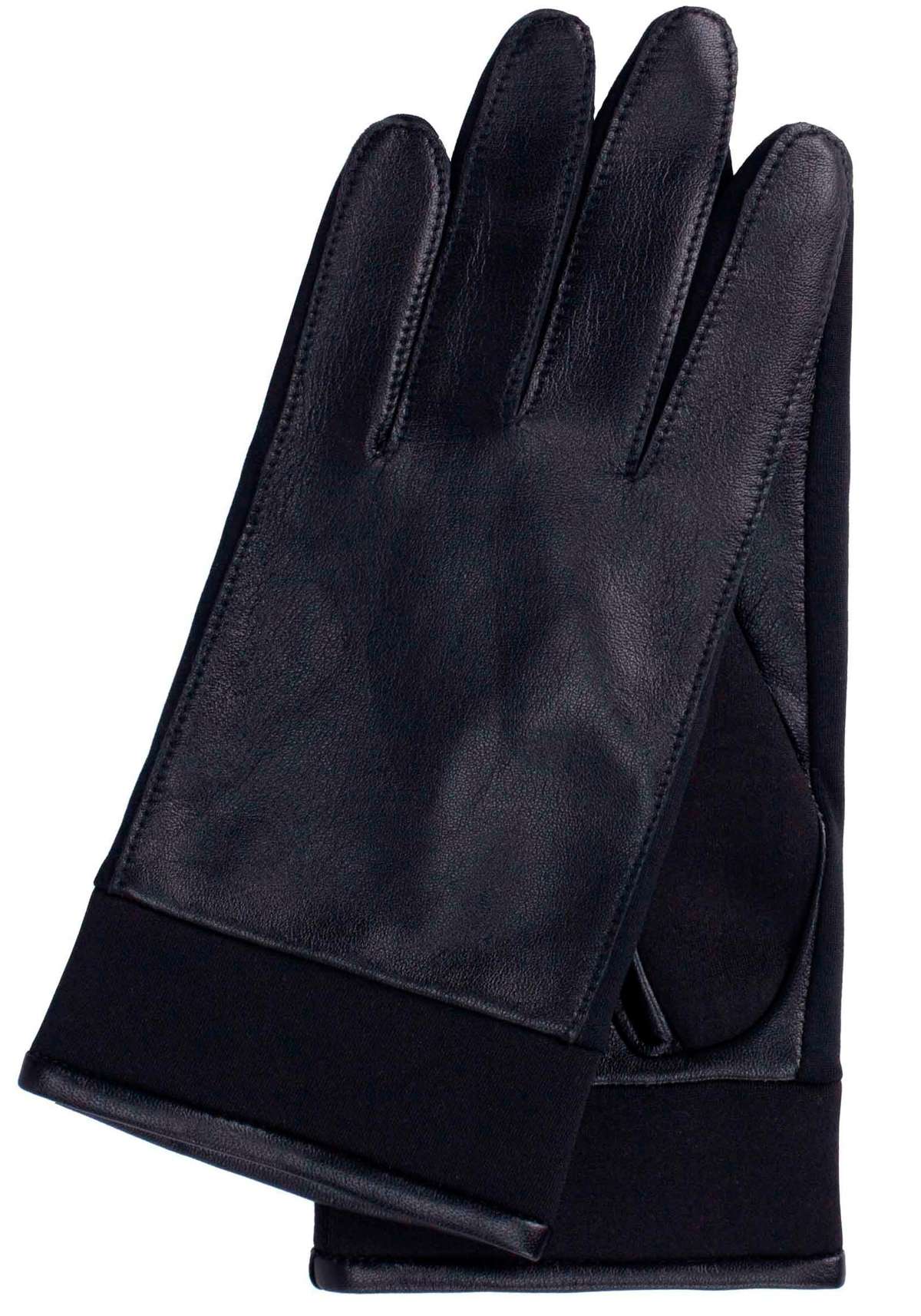 Кожаные перчатки, (2 шт), вставки из неопрена.