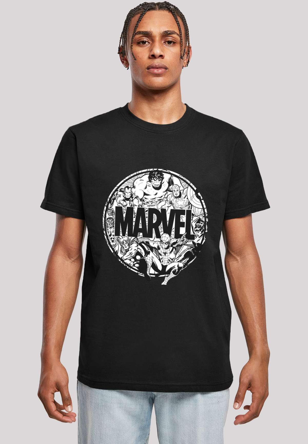 футболка T-Shirt `Marvel Comics Logo Character Infill`