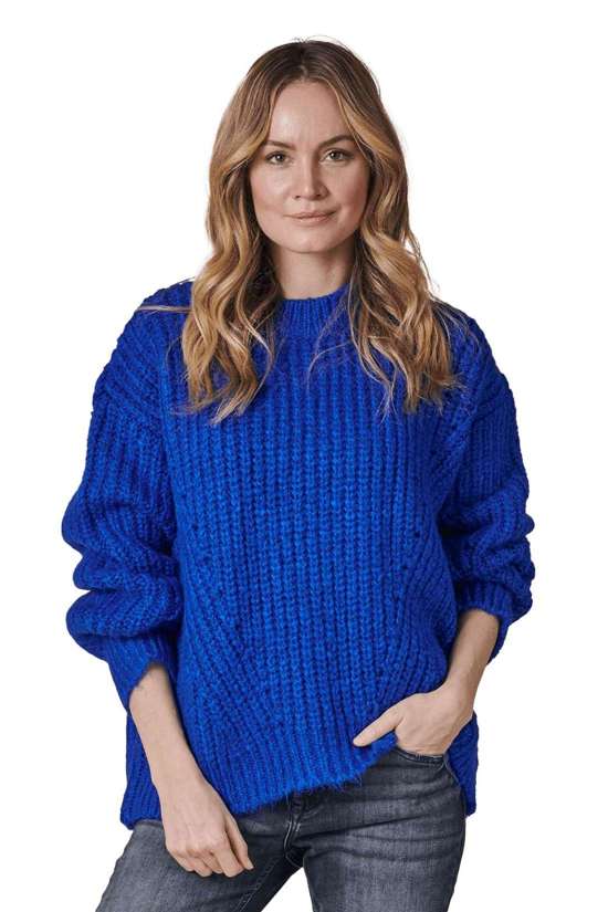 Вязаный свитер с трикотажным эффектом BARLA