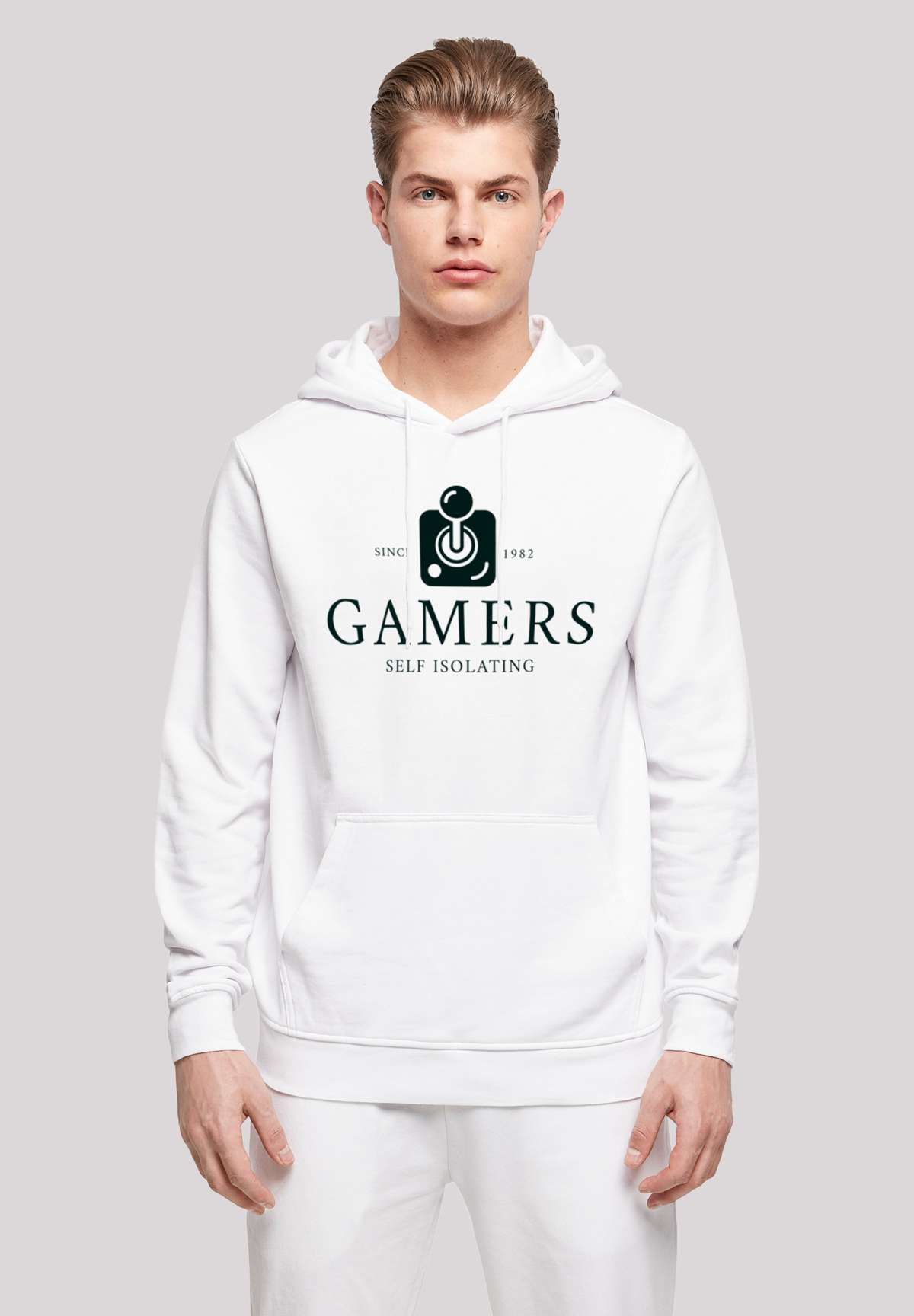 Толстовка с капюшоном Retro Gaming Gamers Self Isolating